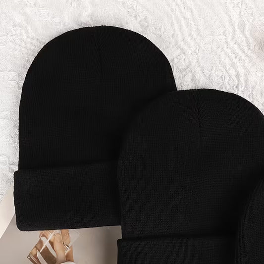 Men’s Winter Beanie Hats – Warm Knit Windproof Caps for Outdoor, Casual & Everyday Wear (3-Pack)