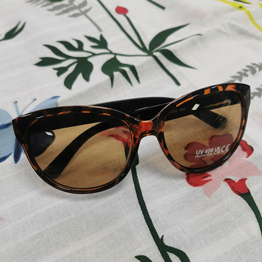 Ladies Tortoise Shell Sunglasses UV400 Protection – Women’s Stylish Shades for Daily Wear, Travel & Outdoor Use