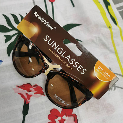 Ladies Tortoise Shell Sunglasses UV400 Protection – Women’s Stylish Shades for Daily Wear, Travel & Outdoor Use