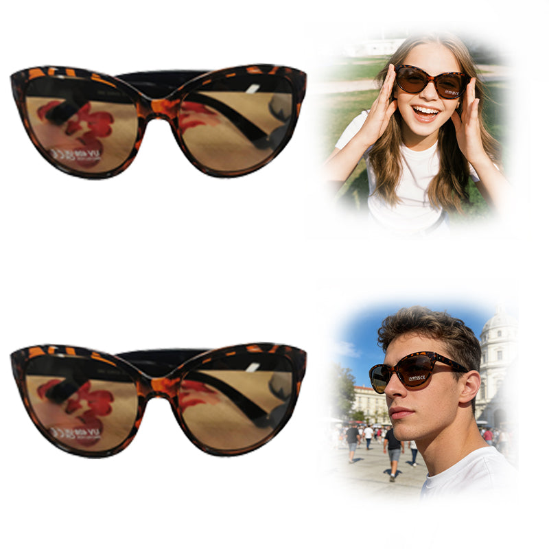 Ladies Tortoise Shell Sunglasses UV400 Protection – Women’s Stylish Shades for Daily Wear, Travel & Outdoor Use
