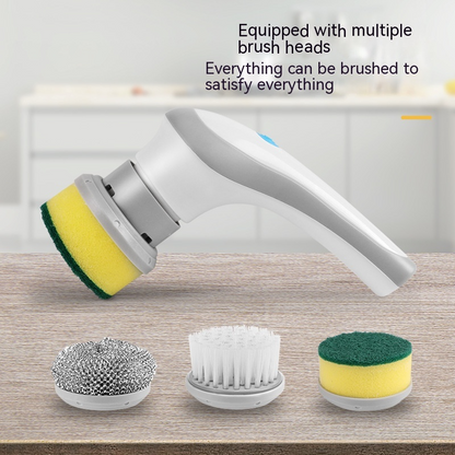 4-in-1 Electric Cleaning Brush – Cordless Handheld Spinning Scrubber for Kitchen, Bathroom & Home Cleaning