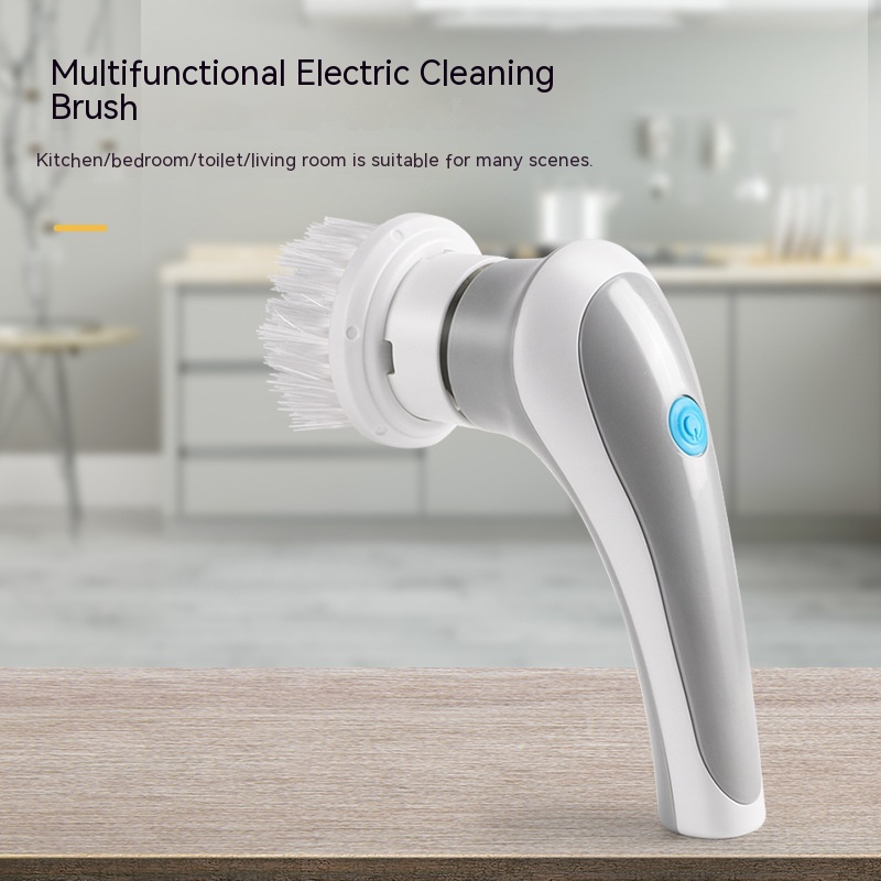 4-in-1 Electric Cleaning Brush – Cordless Handheld Spinning Scrubber for Kitchen, Bathroom & Home Cleaning