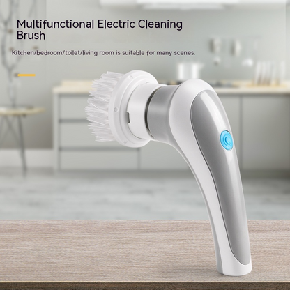 4-in-1 Electric Cleaning Brush – Cordless Handheld Spinning Scrubber for Kitchen, Bathroom & Home Cleaning