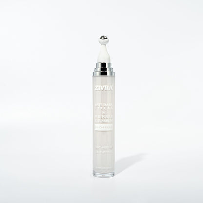 ZIVRA Anti Dark Circle Eye Serum with 5% Caffeine – De-Puffing & Anti-Ageing Under Eye Serum with 360° Roller Applicator 20ml