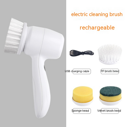 4-in-1 Electric Cleaning Brush – Cordless Handheld Spinning Scrubber for Kitchen, Bathroom & Home Cleaning