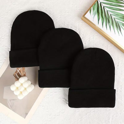 Men’s Winter Beanie Hats – Warm Knit Windproof Caps for Outdoor, Casual & Everyday Wear (3-Pack)