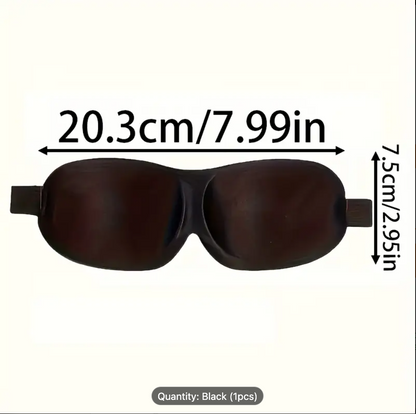 3D Sleep Eye Mask with Blackout Shade – Comfortable Breathable Eye Protection Mask for Travel, Airplane & Deep Sleep