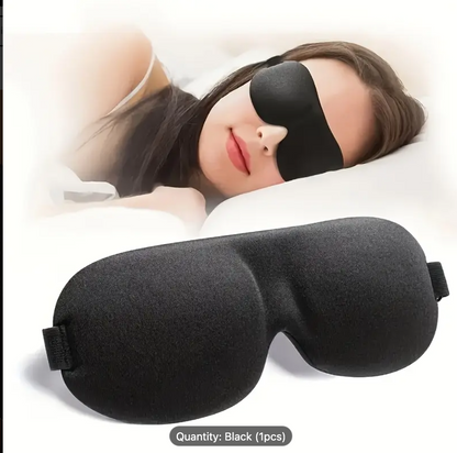 3D Sleep Eye Mask with Blackout Shade – Comfortable Breathable Eye Protection Mask for Travel, Airplane & Deep Sleep