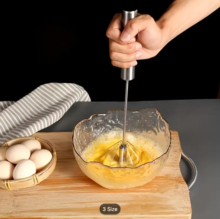 Stainless Steel Multi-Function Whisk & Milk Frother – Handheld Egg Beater & Cream Mixer for Baking, Coffee & Kitchen Use (1PC)