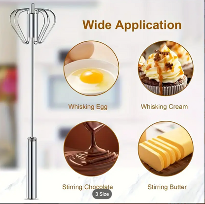 Stainless Steel Multi-Function Whisk & Milk Frother – Handheld Egg Beater & Cream Mixer for Baking, Coffee & Kitchen Use (1PC)