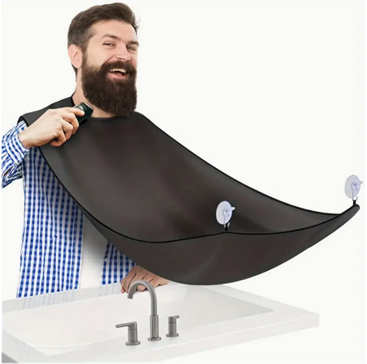 1pc Beard Bib – Non-Stick Beard Catcher Apron for Men, Easy Grooming and Trimming, Universal Fit