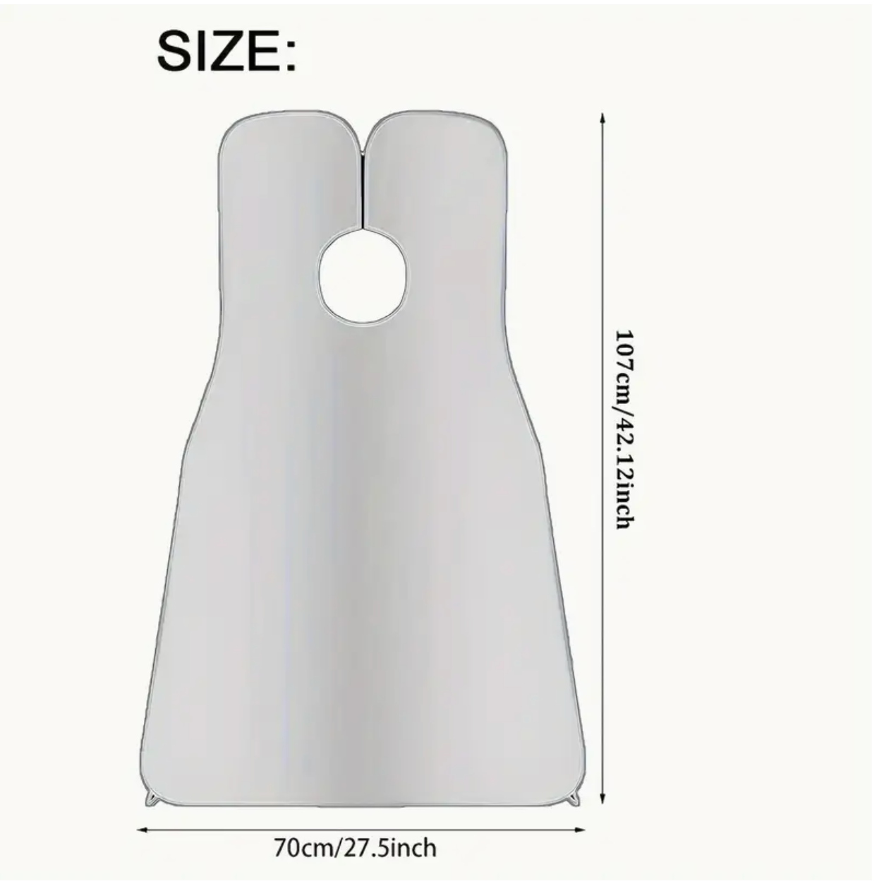 1pc Beard Bib – Non-Stick Beard Catcher Apron for Men, Easy Grooming and Trimming, Universal Fit