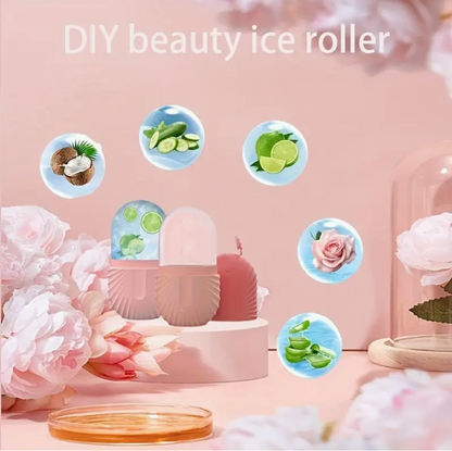 Silicone Ice Roller for Face – Manual Cooling Facial Massage Tool for Skin Soothing, Puffiness Relief & Daily Skincare