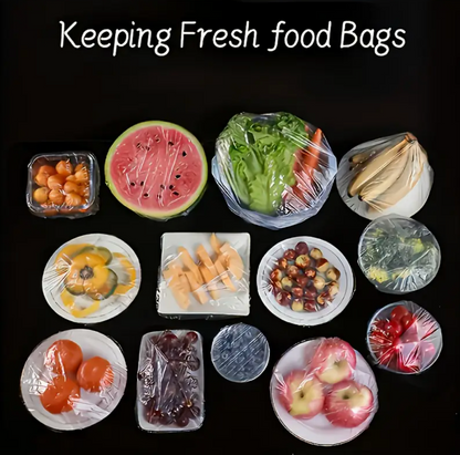 100pcs Individually Wrapped Food-Safe Cling Film Rolls – Transparent Plastic Wrap for Fridge, Freezer, Microwave & Kitchen Storage