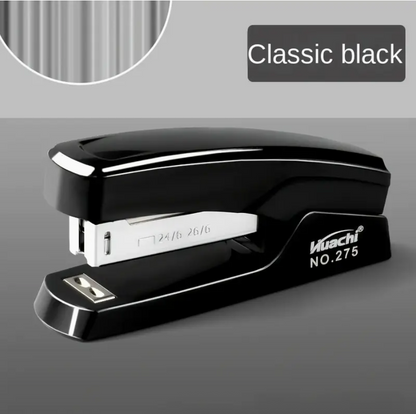 Stapler Model 275 Black with 10 Boxes Staples Included – Portable Office & Home Stapling Machine