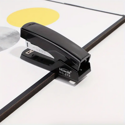 Stapler Model 275 Black with 10 Boxes Staples Included – Portable Office & Home Stapling Machine