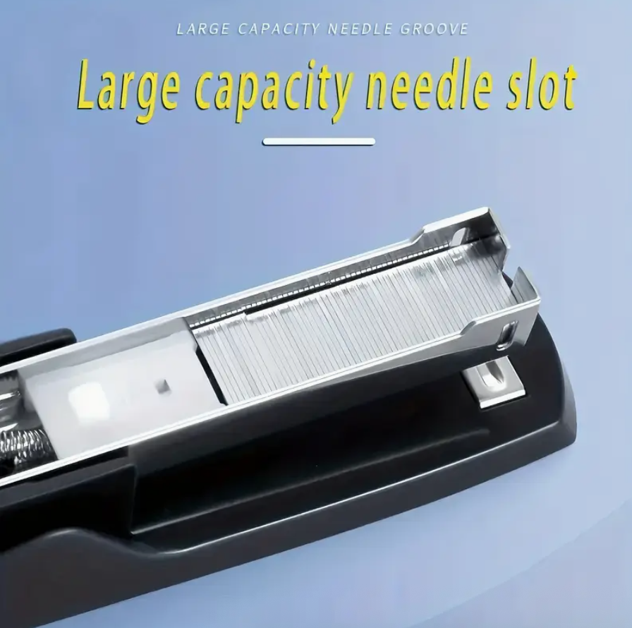 Stapler Model 275 Black with 10 Boxes Staples Included – Portable Office & Home Stapling Machine