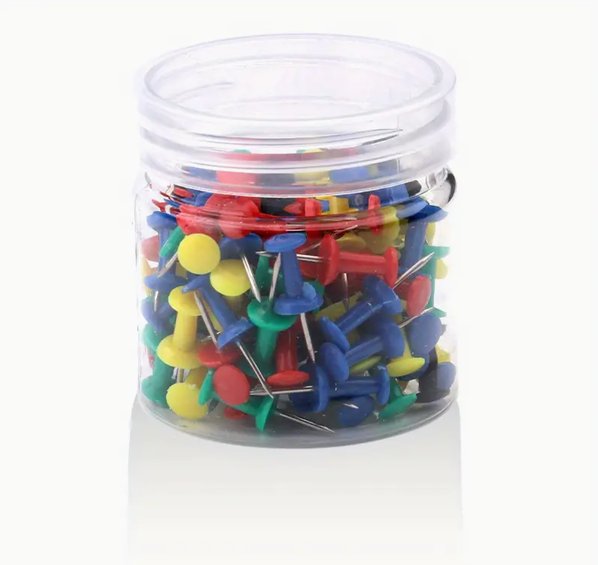 100pcs Push Pins Set – Assorted Color Thumb Tacks for Cork Boards, Bulletin Boards & Office Organization