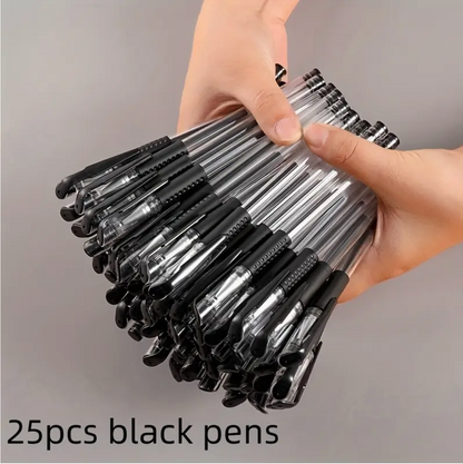 10-Pack Black Ballpoint Pen Set 0.5mm – Fine Tip Smooth Writing Pens for Office, School, Students & Professionals