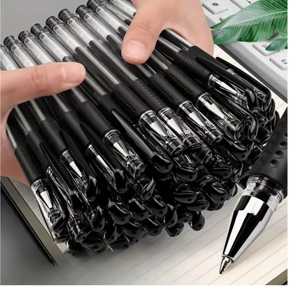 10-Pack Black Ballpoint Pen Set 0.5mm – Fine Tip Smooth Writing Pens for Office, School, Students & Professionals