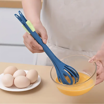 2-in-1 Manual Egg Beater & Handheld Blender – Ergonomic Hand Mixer for Whisking, Beating & Mixing Kitchen Ingredients