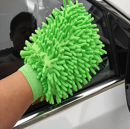 Microfiber Car Wash Glove – Ultra-Soft Scratch-Resistant Cleaning Mitt for Cars, Kitchen & Home Use