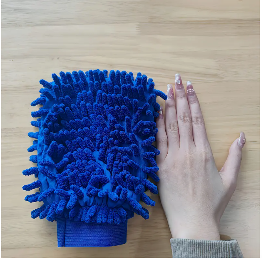 Microfiber Car Wash Glove – Ultra-Soft Scratch-Resistant Cleaning Mitt for Cars, Kitchen & Home Use