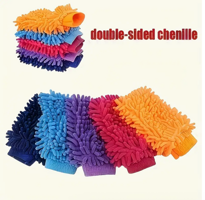 Microfiber Car Wash Glove – Ultra-Soft Scratch-Resistant Cleaning Mitt for Cars, Kitchen & Home Use