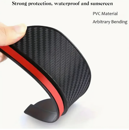 2PCS Carbon Fiber Side Mirror Rain Guards – Universal Windproof Car Mirror Visors for Cars, SUVs & Trucks