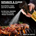 Dual-Use Oil Spray Bottle & Pourer – Leak-Proof BPA-Free Olive Oil Dispenser for Cooking, Salad, BBQ & Kitchen Use