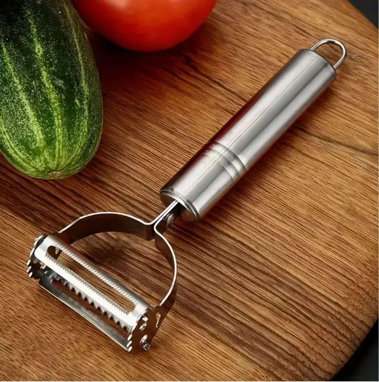 Stainless Steel Manual Food Processor & Vegetable Chopper – 430 Grade Multi-Functional Slicer, Grater & Cutter with Handle Lever Mechanism