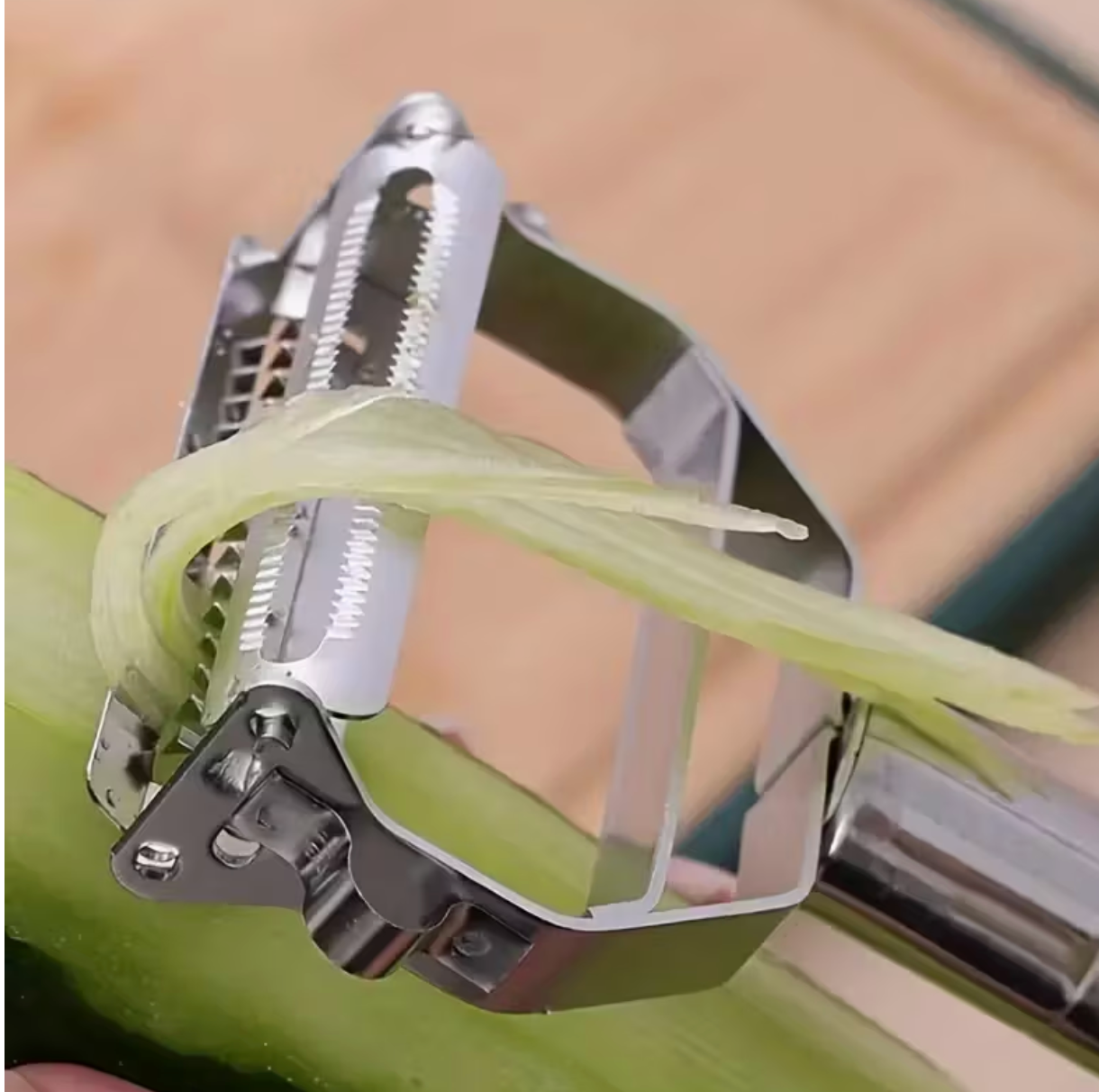 Stainless Steel Manual Food Processor & Vegetable Chopper – 430 Grade Multi-Functional Slicer, Grater & Cutter with Handle Lever Mechanism