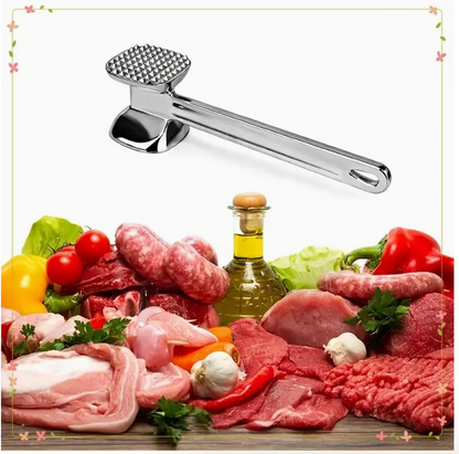 Square Head Meat Tenderizer – Double-Sided Steak Mallet Hammer for Beef, Chicken & BBQ Cooking | Heavy-Duty Kitchen Tool