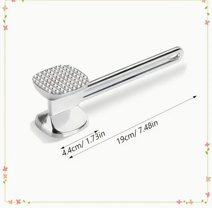 Square Head Meat Tenderizer – Double-Sided Steak Mallet Hammer for Beef, Chicken & BBQ Cooking | Heavy-Duty Kitchen Tool