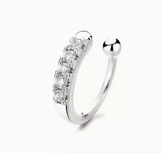 Artificial Non-Piercing Nose Ring – Hypoallergenic Nickel-Free Faux Nose Jewelry for Women