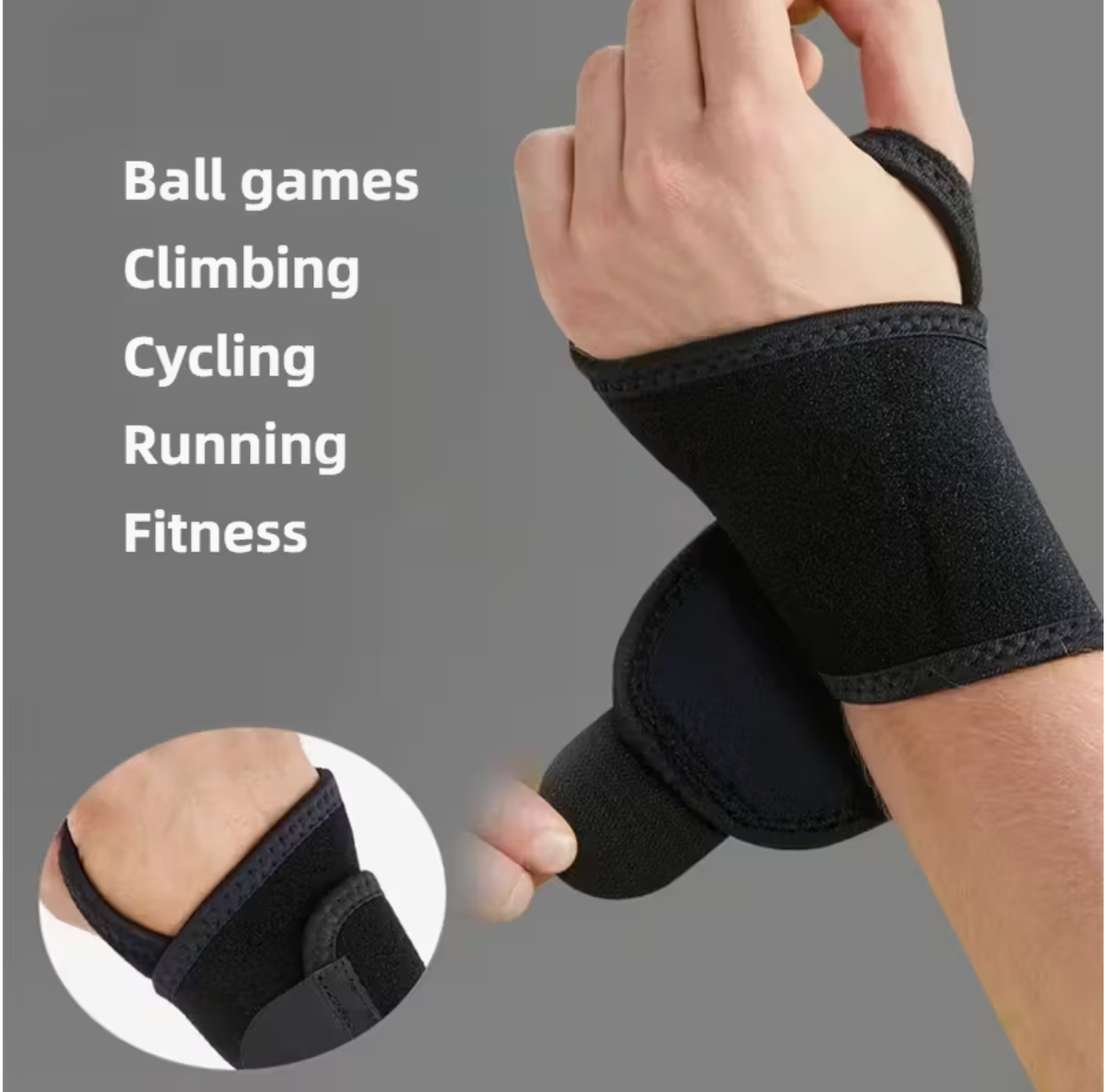 Professional Compression Wrist Support Band – Lifting Wristbands for Gym, Fitness, Sports & Joint Stability (1PC)