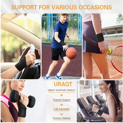 Professional Compression Wrist Support Band – Lifting Wristbands for Gym, Fitness, Sports & Joint Stability (1PC)