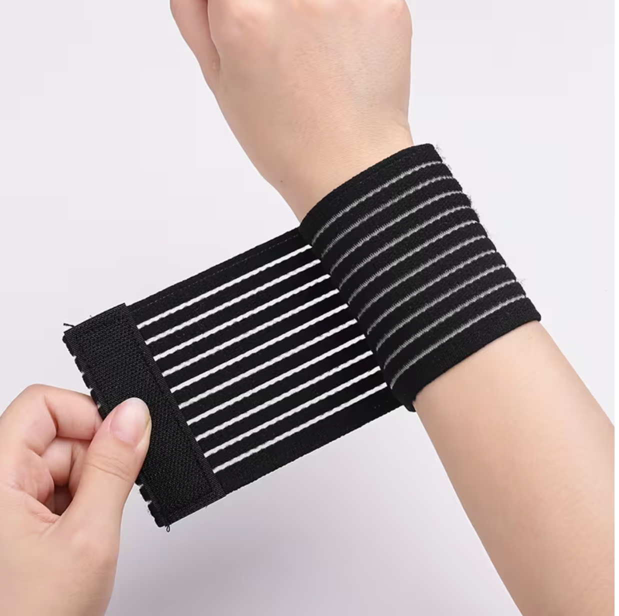 Adjustable Compression Wrist Sleeve – Support Brace for Fitness, Gym Training, Sports & Pain Relief (1pc)