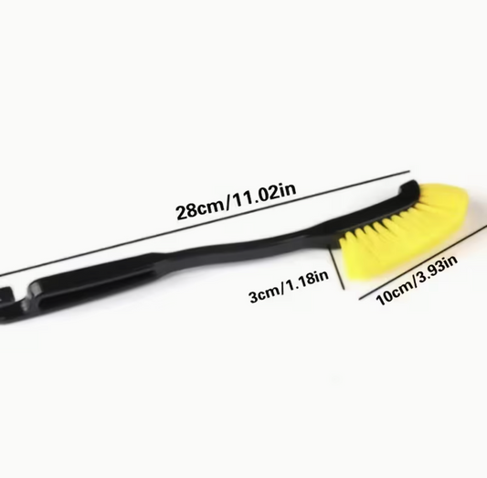 Multi-Use Car Wheel Brush – Yellow Bristle Detailing Brush with Ergonomic Handle for Alloy Wheels, Tires & Cleaning