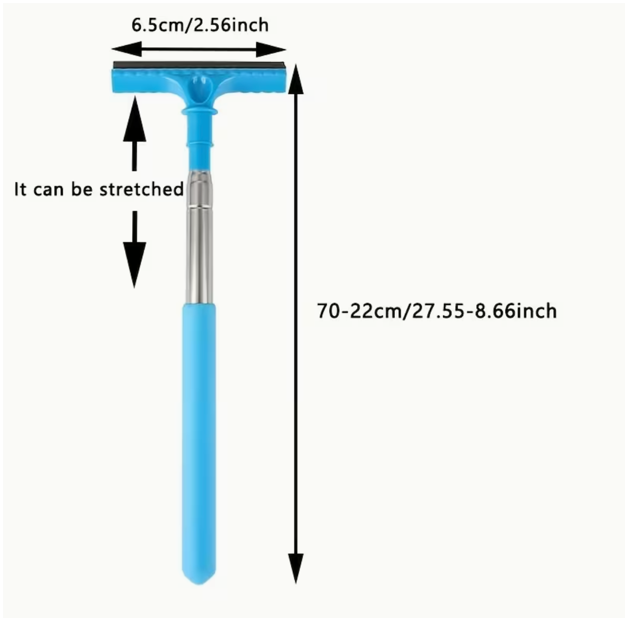 Portable Rearview Mirror Water Scraper – Extendable Sponge Window Cleaning Brush for Cars