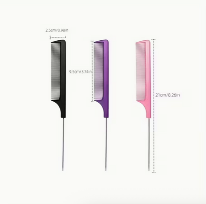 Professional Rat Tail Hair Comb 1PC – Anti-Static Styling & Sectioning Comb for Hair Dyeing, Parting & Salon Use