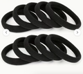 10PCS Black Hair Ties Set – High Elasticity Seamless Hair Bands for Women & Girls | Durable No-Damage Ponytail Hair Elastics