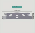 V-Shaped Face Lift Bandage – Adjustable Face Tightening & Jaw Support Strap for Skin Firming & Night Use (Grey)