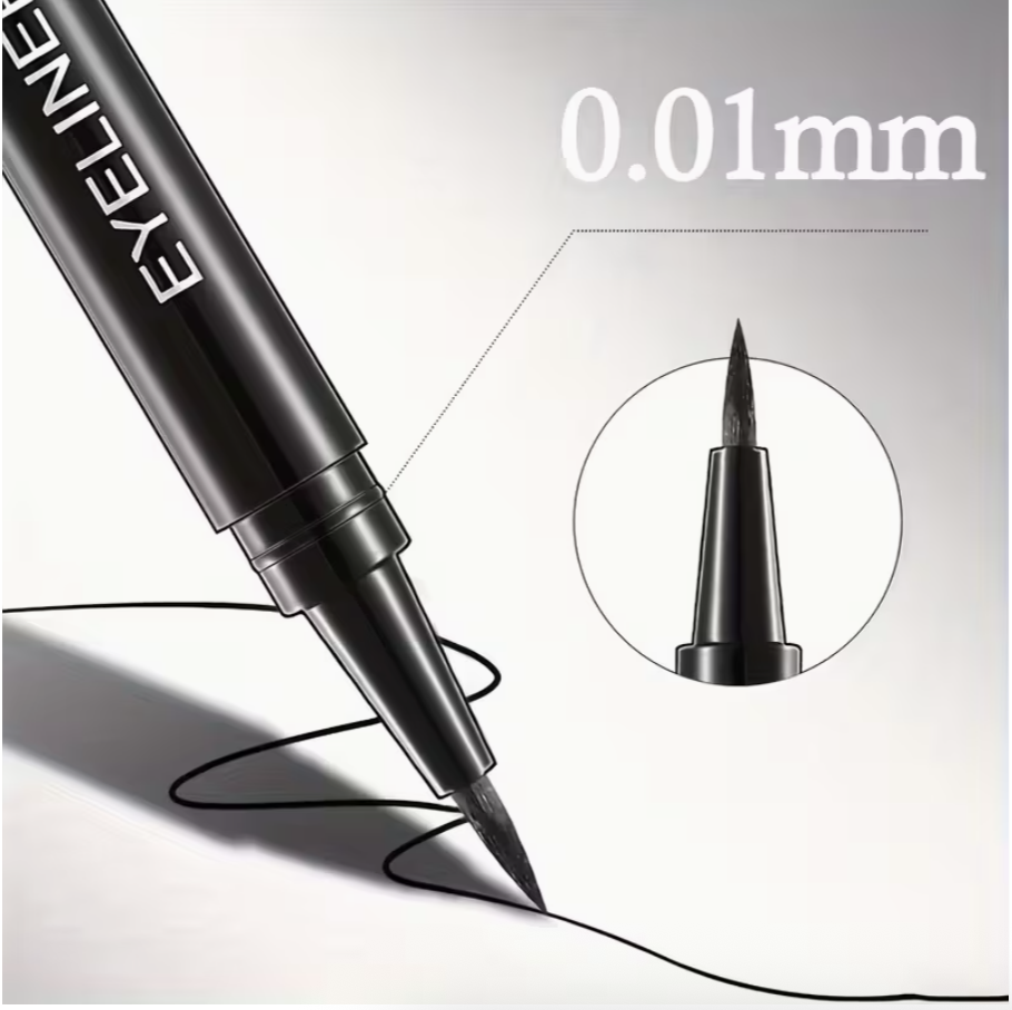 3PCS Black Liquid Eyeliner Pen Set – Quick Dry, Waterproof & Smudge-Proof Long-Lasting Eye Makeup