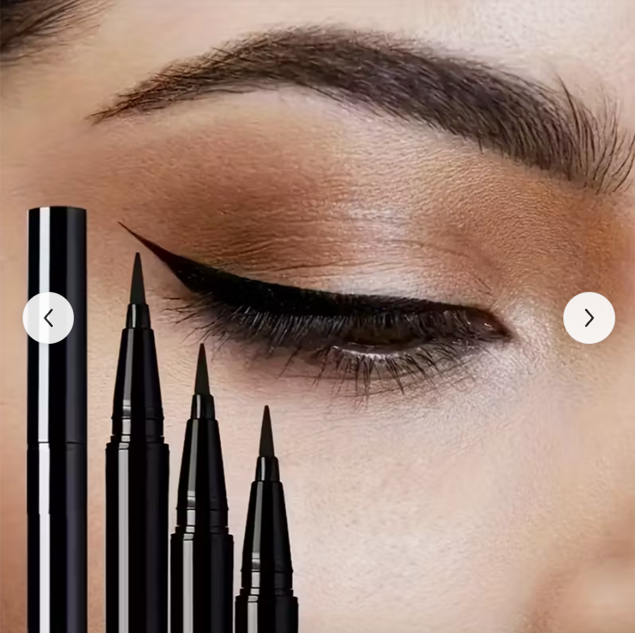 3PCS Black Liquid Eyeliner Pen Set – Quick Dry, Waterproof & Smudge-Proof Long-Lasting Eye Makeup