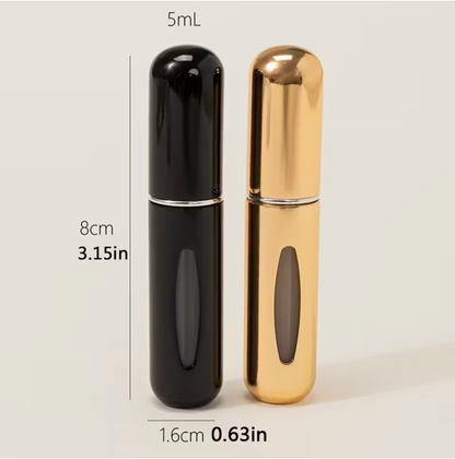 5ml Portable Perfume Refill Bottle with Spray – Travel Size Empty Atomizer Refillable Fragrance Container (1 Pack)