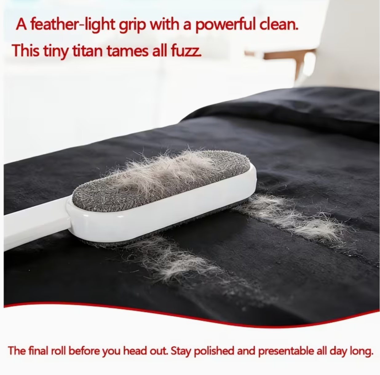 Dual-Sided Electrostatic Pet Hair Remover Brush