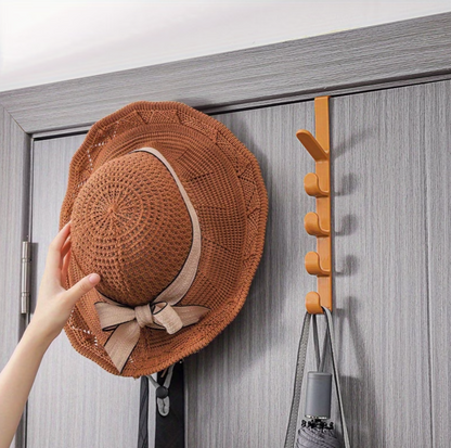 Over Door Hook Organizer – Multi-Purpose Back Door Bag & Bathroom Storage Hook for Home Organization
