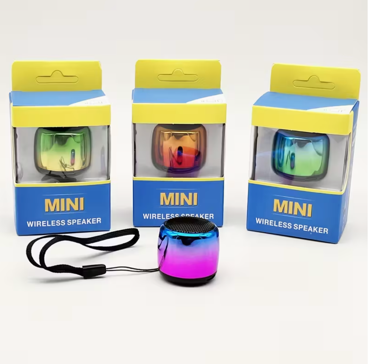 Portable Mini Bluetooth Speaker with Stereo Surround Bass, USB Outdoor Wireless Subwoofer Audio Player for Running, Gaming & Travel