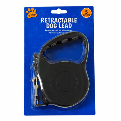 Kingdom Retractable Dog Lead – 5 Metres, Stop, Lock & Release Buttons